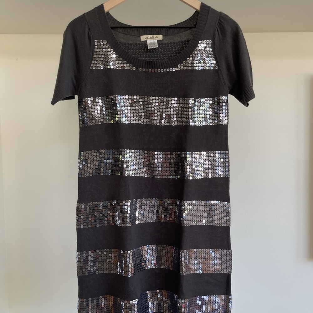 Boho Sparkly Knit Dress